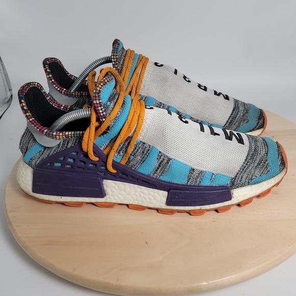 adidas Other - ADIDAS PHARRELL WILLIAMS HU HUMAN RACE NMD SOLAR PACK ORANGE SIZE 9.5